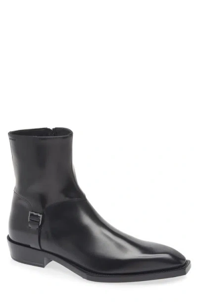 Stuart Weitzman Cavalry Snip Toe Boot In Black