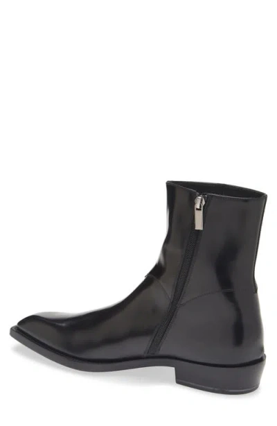 Stuart Weitzman Cavalry Snip Toe Boot In Black