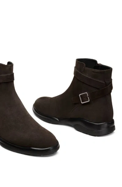 Stuart Weitzman Crew Buckle Boot In Brown