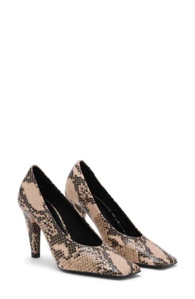 Mango Women's Animal-print High Heeled Shoes In Neutral