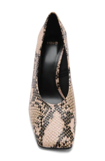 Mango Women's Animal-print High Heeled Shoes In Neutral