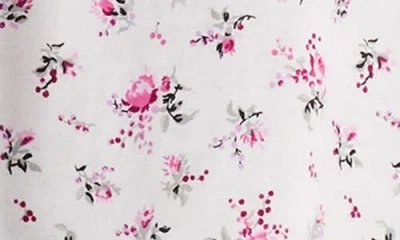 Eileen West Long Sleeve Cotton Flannel Waltz Nightgown In Multi