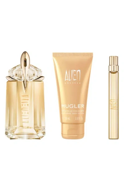 Mugler Alien Goddess 3-piece Holiday Gift Set In Gold
