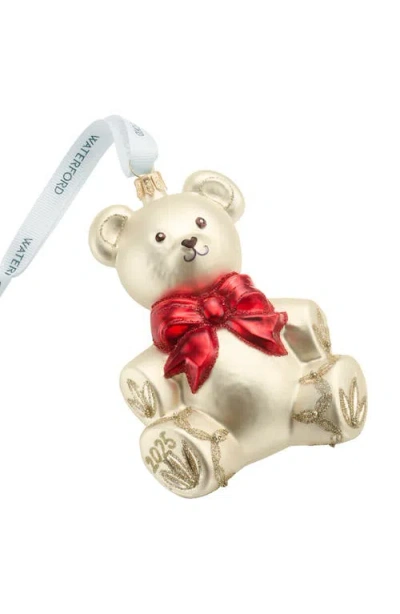 Waterford 2025 Holiday Heirlooms First Teddy Ornament In Gold