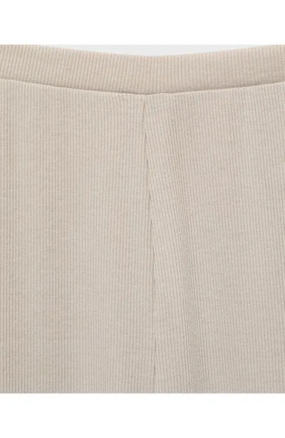 Mango Rib Pajama Pants In Neutral
