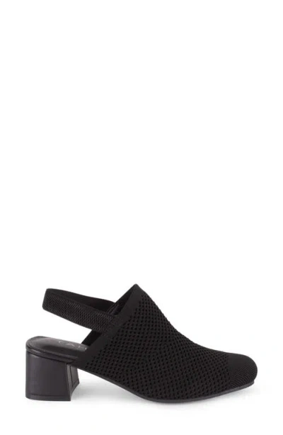 Tahari Women's Acropolis Knit Slip-on Mules In Black