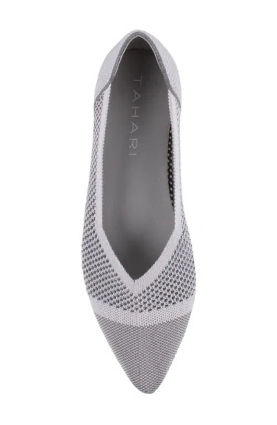 Tahari Women's Antigua Knit Slip-on Flats In Gray