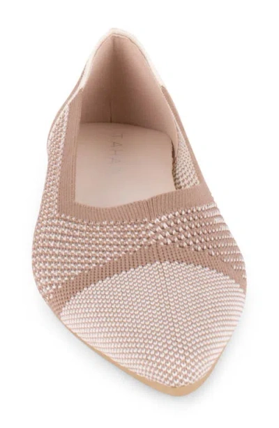 Tahari Women's Antigua Knit Slip-on Flats In Neutral