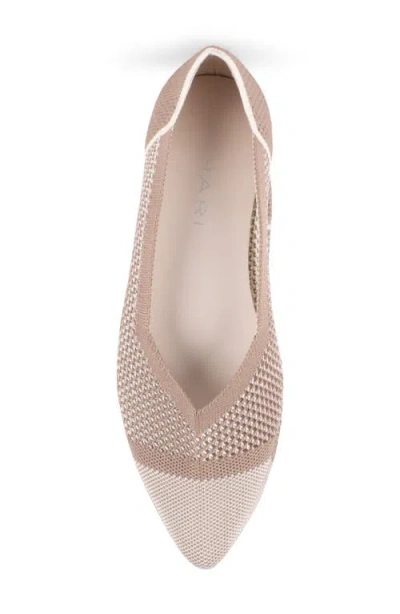 Tahari Women's Antigua Knit Slip-on Flats In Neutral