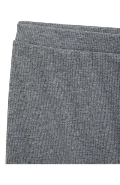Mango Rib Pajama Pants In Gray