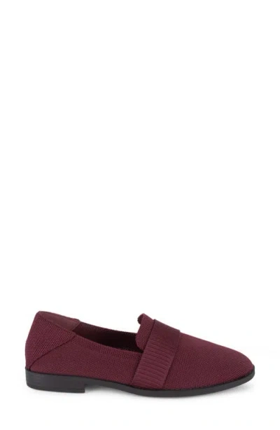 Tahari Women's Mykonos Knit Slip-on Loafers In Burgundy