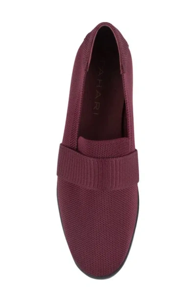 Tahari Women's Mykonos Knit Slip-on Loafers In Burgundy