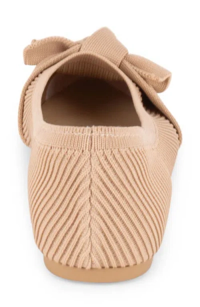 Tahari Women's Montserrat Knit Slip-on Flats In Nude