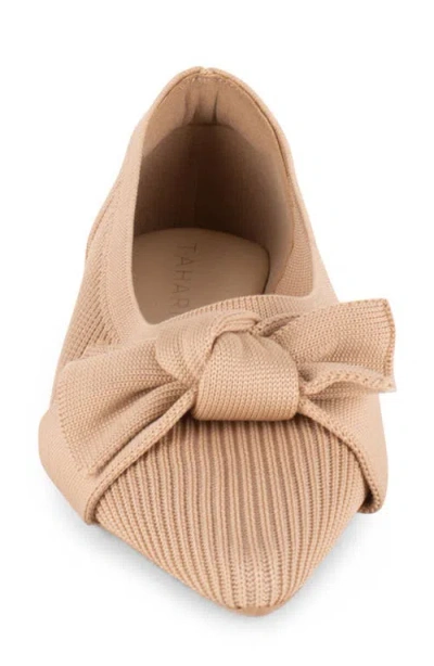 Tahari Women's Montserrat Knit Slip-on Flats In Nude