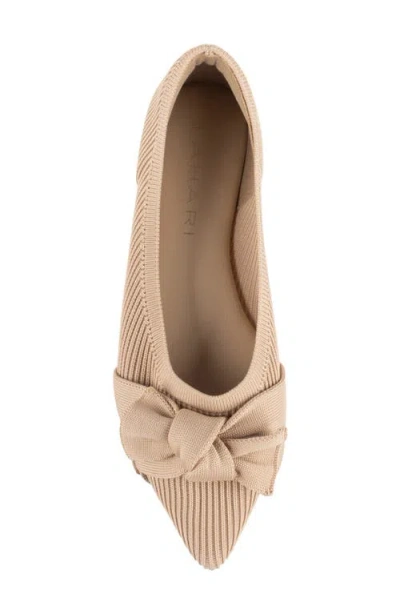 Tahari Women's Montserrat Knit Slip-on Flats In Nude