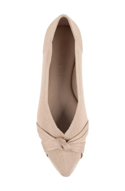 Tahari Women's Catalina Knit Slip-on Flats In Nude