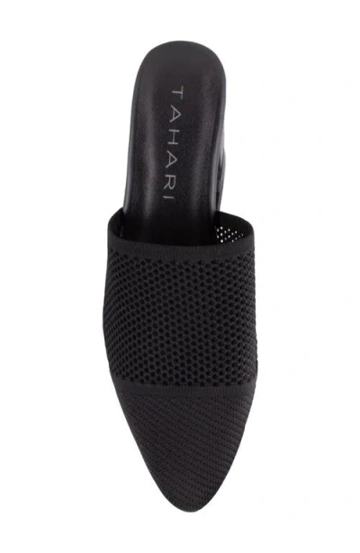 Tahari Women's Santorini Knit Slip-on Mules In Black