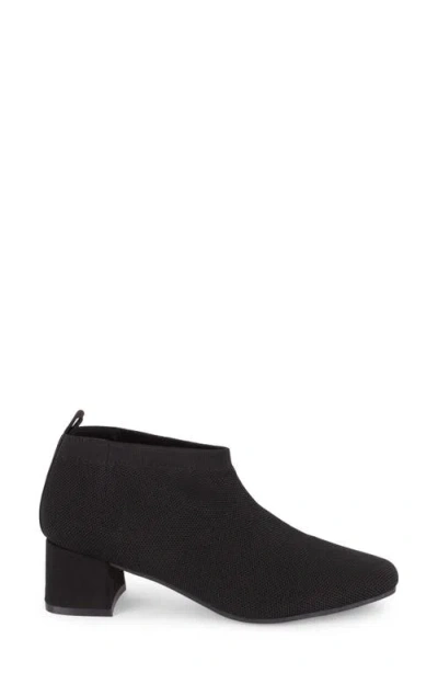 Tahari Corniche Block Heel Knit Bootie In Black