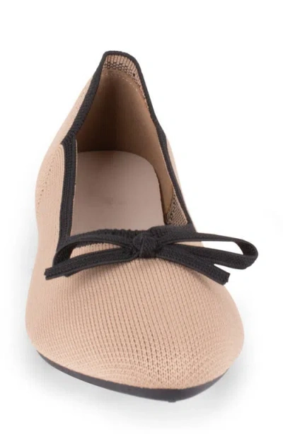 Tahari Women's Tortuga Knit Slip-on Flats In Neutral