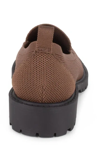 Tahari Women's Siena Knit Slip-on Loafers In Brown