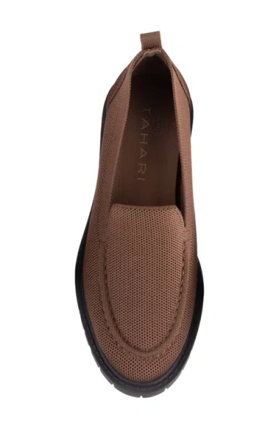 Tahari Women's Siena Knit Slip-on Loafers In Brown
