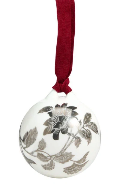 Wedgwood Fine Bone China Silver Tonquin No.1 Bauble In Multi