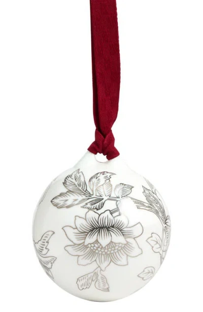 Wedgwood Fine Bone China Silver Tonquin No.2 Bauble In Multi
