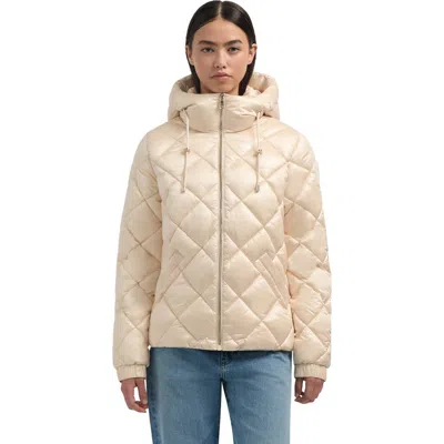Pajar Skylynn Diamond Quilted Boxy Puffer Jacket In Gray