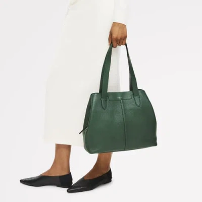 Radley Piccardy Hill 2.0 Medium Ziptop Shoulder Bag In Green