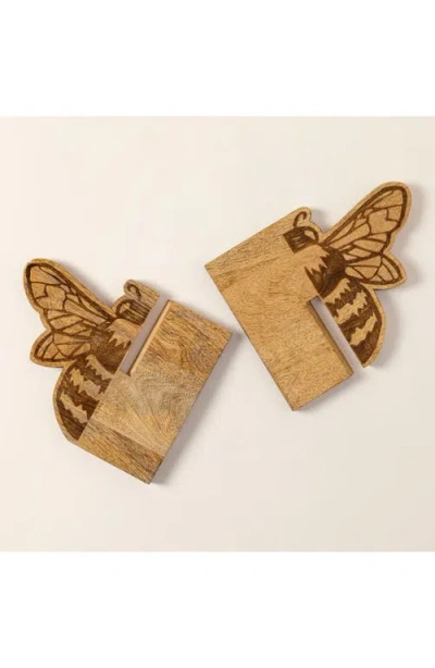 Uncommon Goods Bee Cookbook Stand In Brown