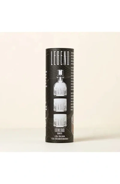 Uncommon Goods Stackable Whiskey Decanter And Glasses Set In Multi