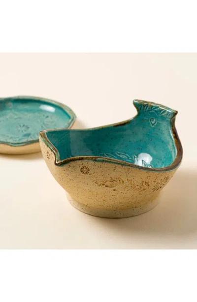 Uncommon Goods Bluebird Berry Bowl In Blue