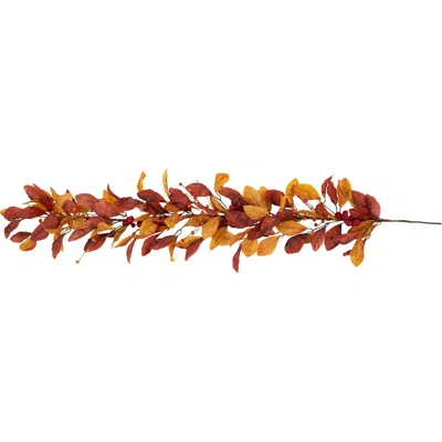 Northlight 5' X 8" Berries With Orange And Red Leaves Artificial Fall Harvest Garland, Unlit In Multi