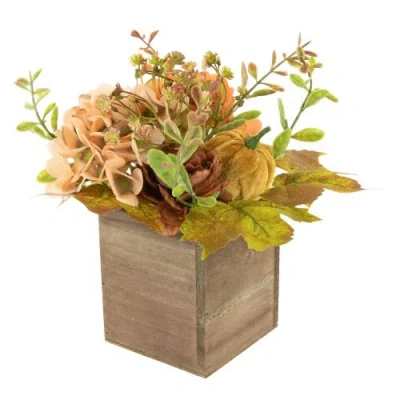 Northlight 10in X 8in Wooden Box Fall Thanksgiving Tabletop Decor In Multi