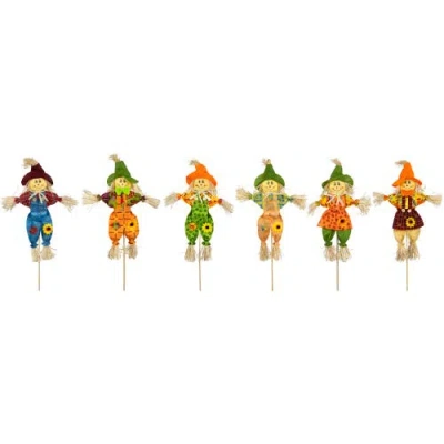 Northlight 24in Fall Scarecrow Picks Thanksgiving Yard Art In Multi