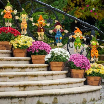 Northlight 24in Fall Scarecrow Picks Thanksgiving Yard Art In Multi