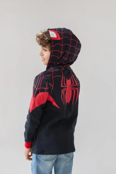 Marvel Spider-man Cosplay Zip-up Hoodie In Black