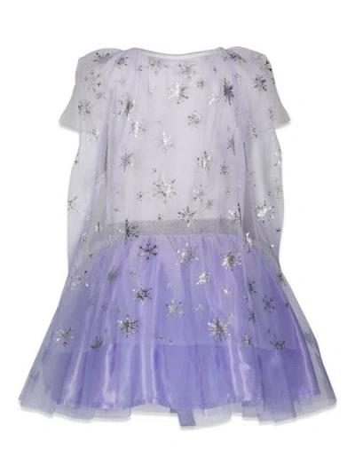 Disney Frozen Cosplay Short Sleeve Dress & Headband Set In Purple