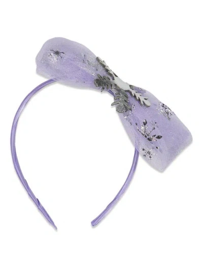 Disney Frozen Cosplay Short Sleeve Dress & Headband Set In Purple