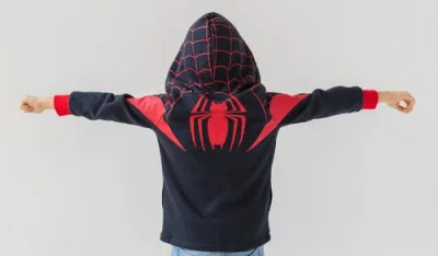 Marvel Spider-man Cosplay Zip-up Hoodie In Black