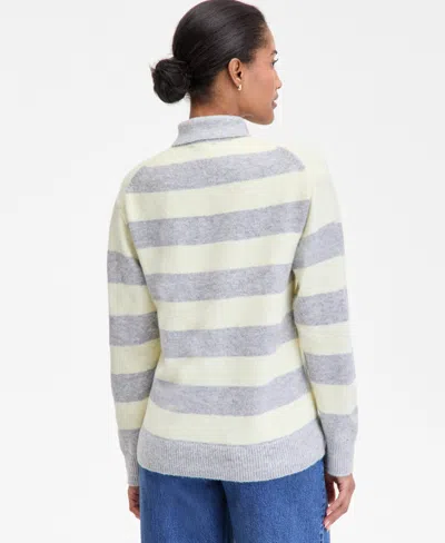 On 34th Women's Striped Rugby Sweater, Macy's Exclusive In Yellow
