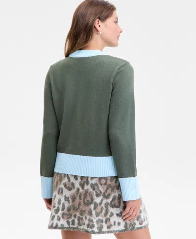 On 34th Women's High-neck Sweater, Macy's Exclusive In Green