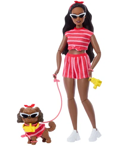 Barbie Twinning Looks Fashion Doll With Pet Dog Matching Clothes And Accessories In Multi