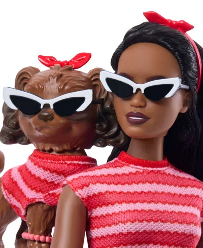 Barbie Twinning Looks Fashion Doll With Pet Dog Matching Clothes And Accessories In Multi
