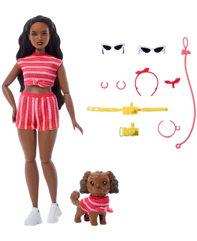 Barbie Twinning Looks Fashion Doll With Pet Dog Matching Clothes And Accessories In Multi