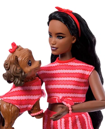 Barbie Twinning Looks Fashion Doll With Pet Dog Matching Clothes And Accessories In Multi