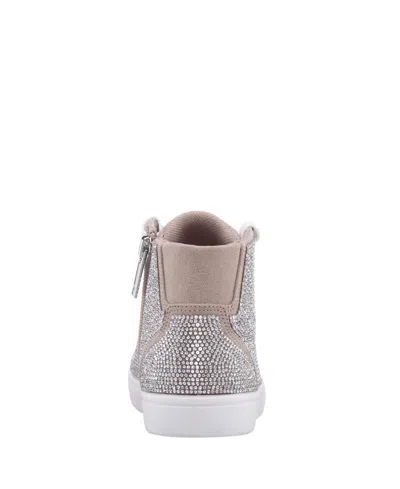 Nina Little And Big Girls Kula Crystal High Top Sneakers In Gray
