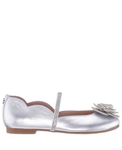 Nina Girls' Izzy Ballet Flats - Little Kid, Big Kid In Silver