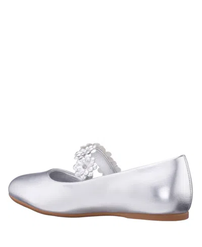 Nina Little And Big Girls Rozy Ballet Dress Shoe In Silver