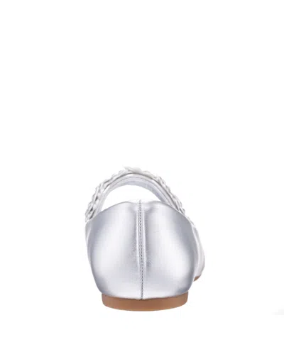 Nina Little And Big Girls Rozy Ballet Dress Shoe In Silver